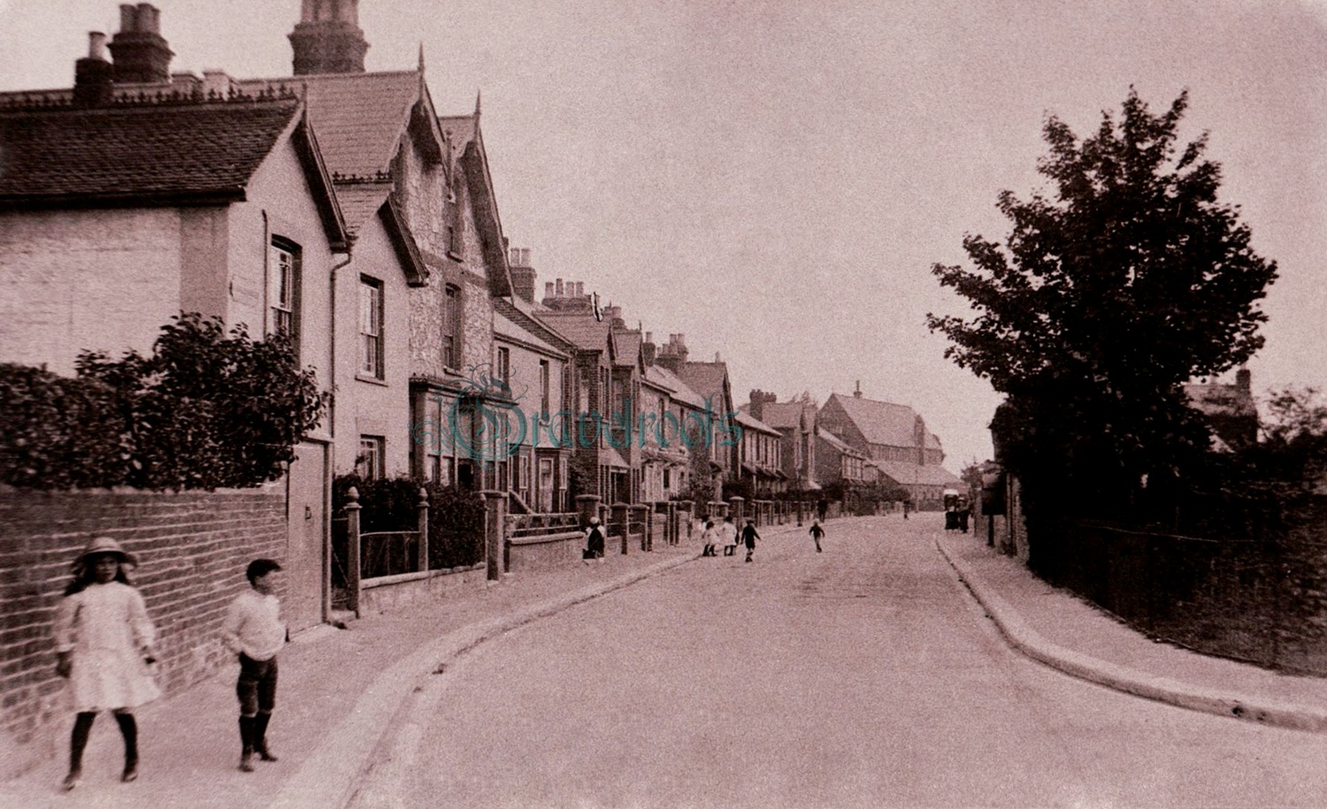  old photo of Cleveland Road, Chichester, Sussex - click image below to return