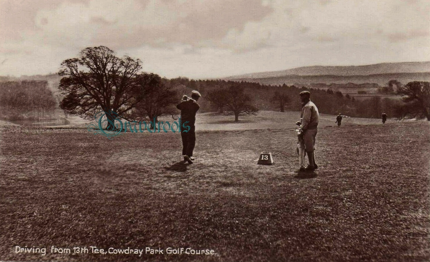  old photo of Cowdray Golf Course, Easebourne, Sussex - click image below to return