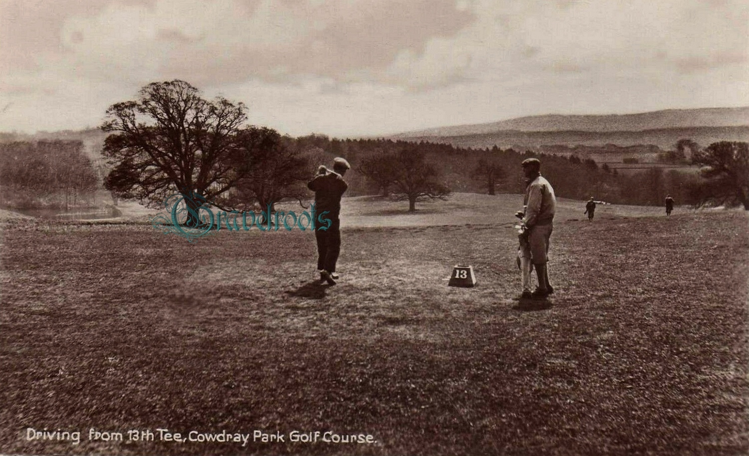  old photo of Cowdray Golf Course, Easebourne, Sussex - click image below to return