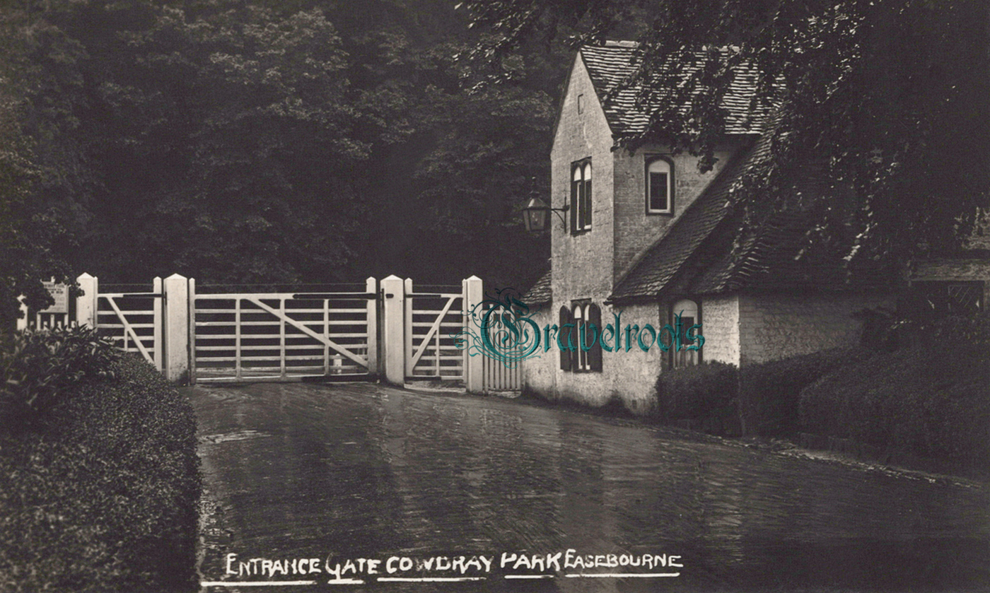  old photo of Cowdray Park Gates, Easebourne, Sussex - click image to return