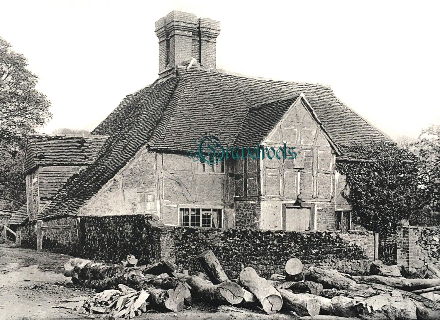  old photo of Easebourne, Sussex - click image below to return