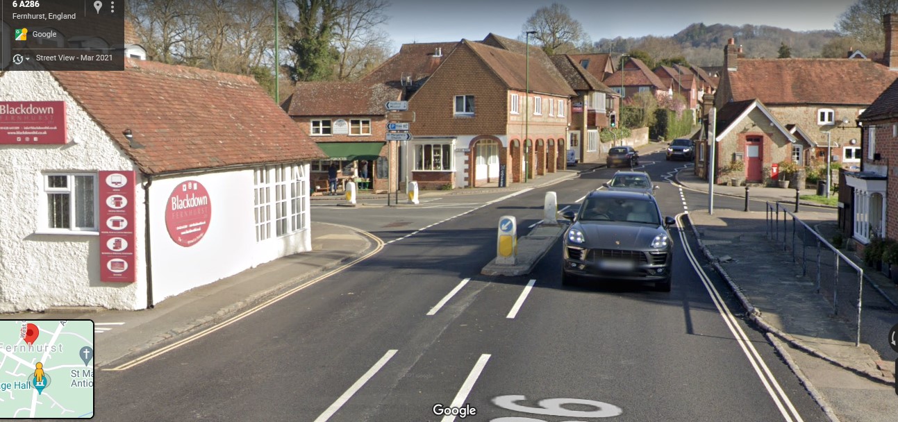 the Crossroads, Fernhurst, Sussex - click image to return