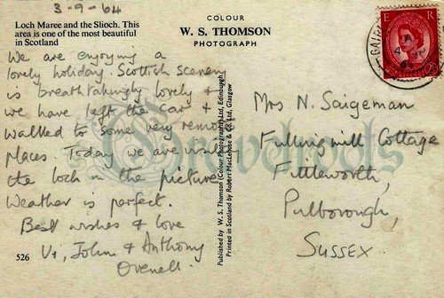 postcard to Mrs N Saigeman 1964
