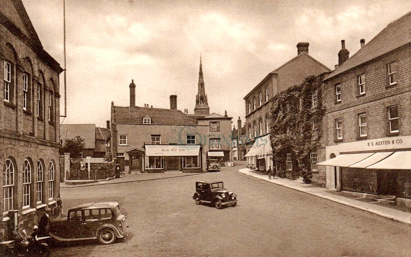  old photo of Market Square, Petworth, Sussex - click image below to return