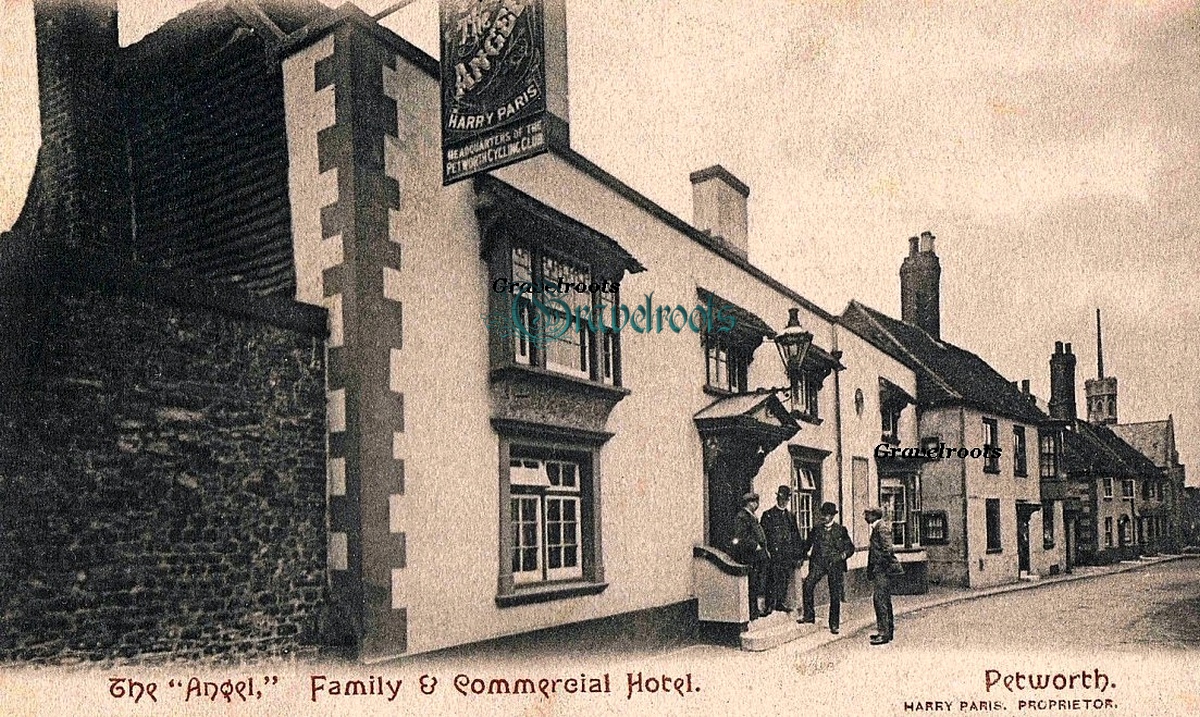Old photos of Angel Hotel, Petworth - further image below