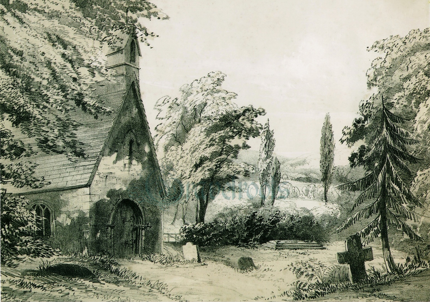  old photo of Terwick Church, Rogate, Sussex - click image below to return