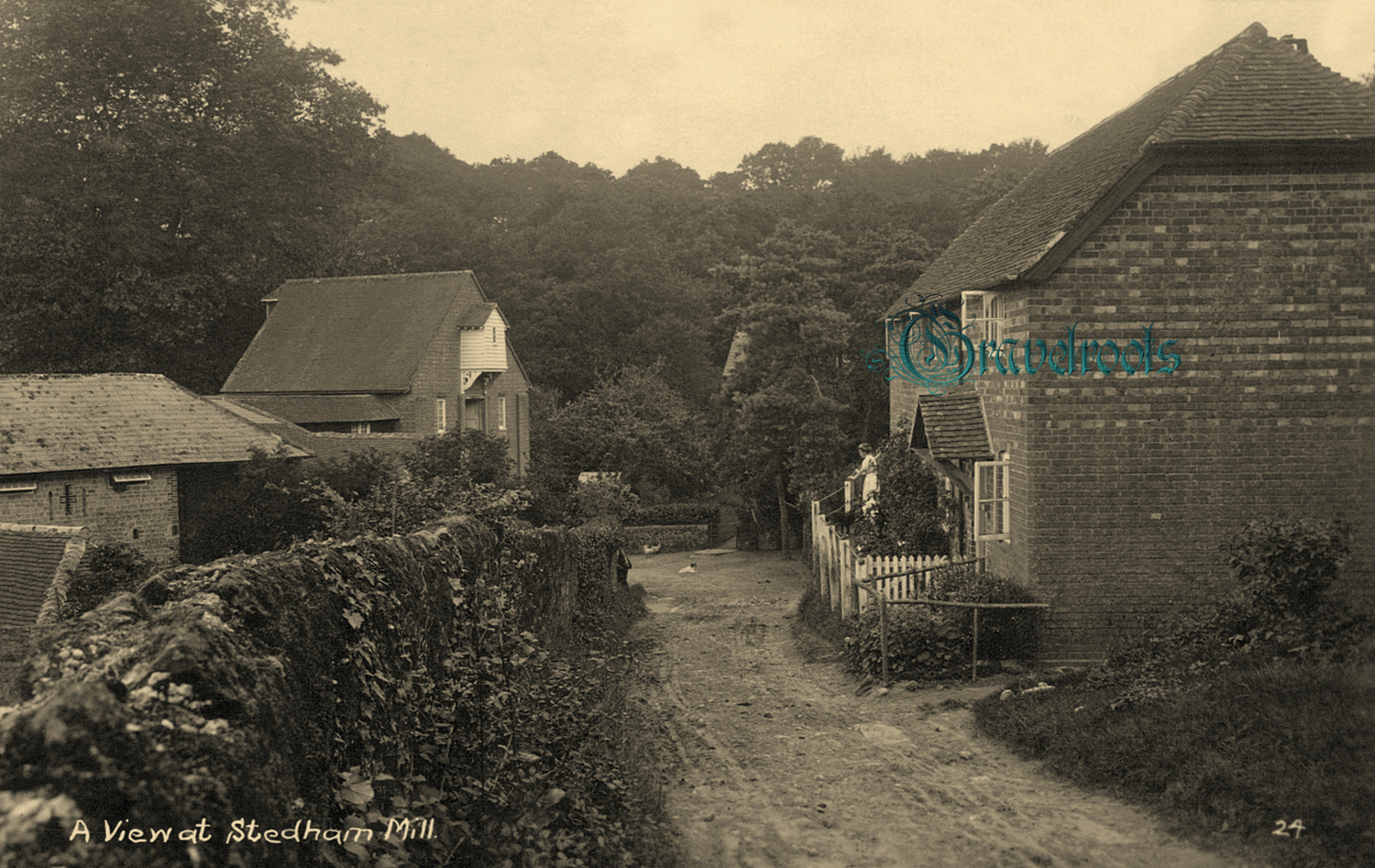 old photo of near Stedham Mill, Sussex - click image to return