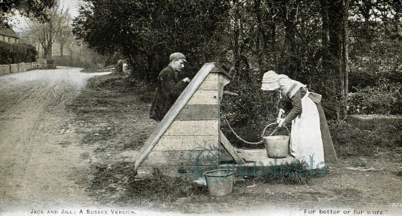  old photos of village well, Findon, Sussex - click image below to return