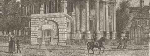 Outside St. Leonards, Shoreditch - 1816