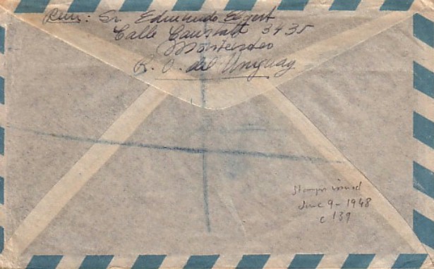 airmail envelope 1948